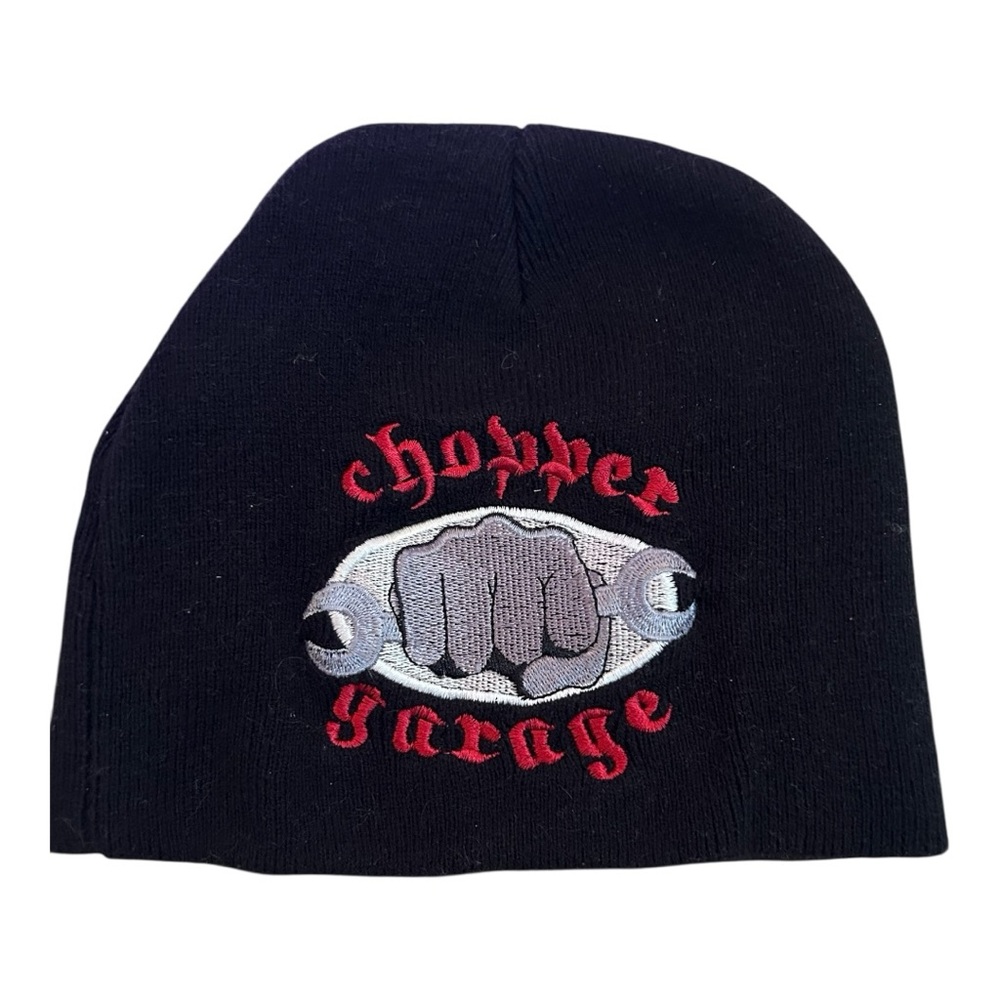 Chopper garage Black Beanie RARE unique unisex